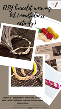 Load image into Gallery viewer, Kids mindfulness bracelet weaving kit