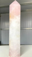 Load image into Gallery viewer, Rose quartz (mega) tower 1.7kg