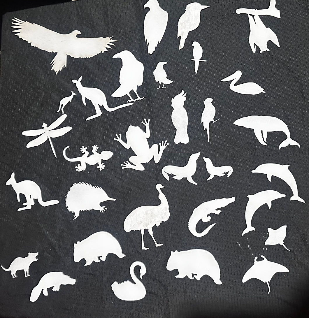 Wooden Animal cut outs 10cm (packs of 10)