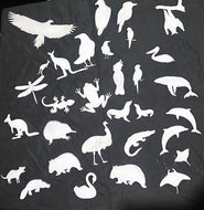 Wooden Animal cut outs 10cm (packs of 10)