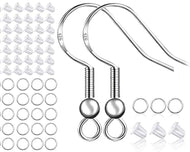 Sterling silver earring hooks 40pack