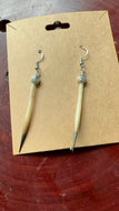 Quill earrings water symbol
