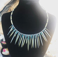 Echidna and stingray barb necklace