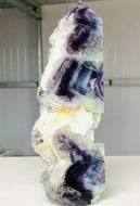 Rainbow Fluorite Quartz Crystal Obelisk