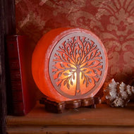 Tree Of Life Salt Lamp - Hand Carved